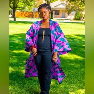 Kimono Jacket in African Print